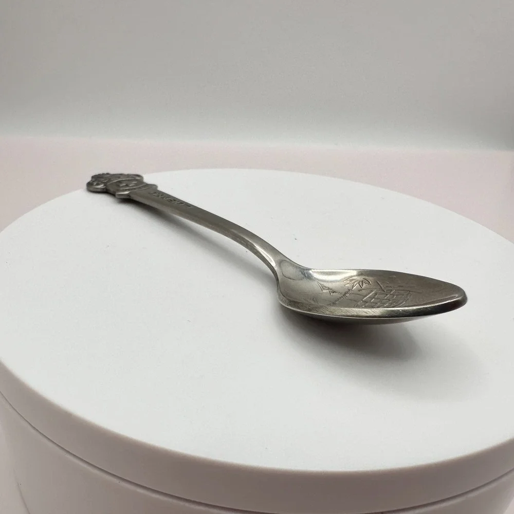 Vintage‎ 90s Rolex Bucherer Lugano Souvenir Spoon Silver Tone Collector